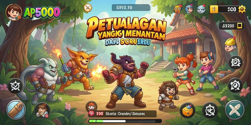 Screenshot menampilkan gameplay seru dari API5000 dengan latar petualangan yang menakjubkan.