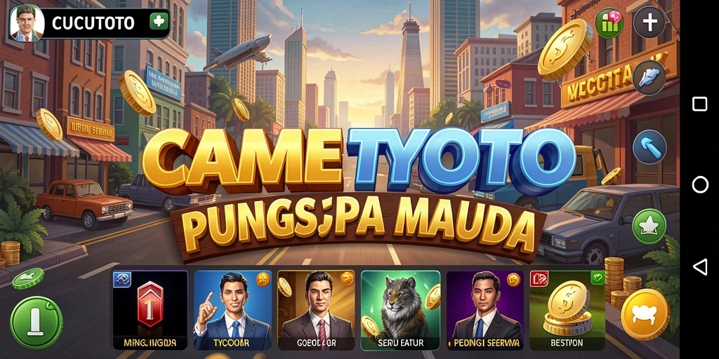 Screenshot CUCUTOTO menampilkan gameplay Tycoon yang dinamis dan menarik.