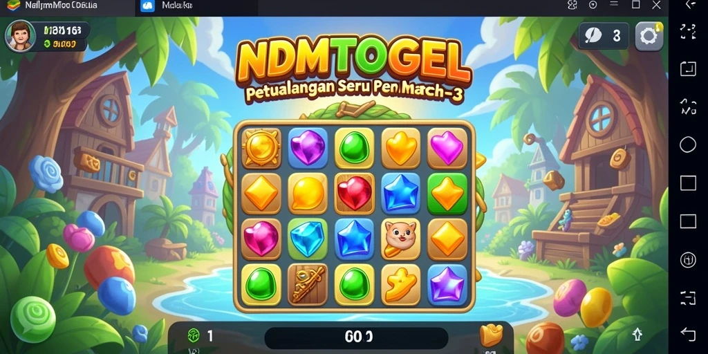 Tampilan gameplay NDMTOGEL yang seru dan penuh warna.