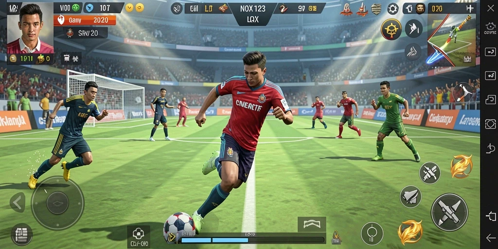 Tampilan gameplay NOX123 yang seru dan mendebarkan.