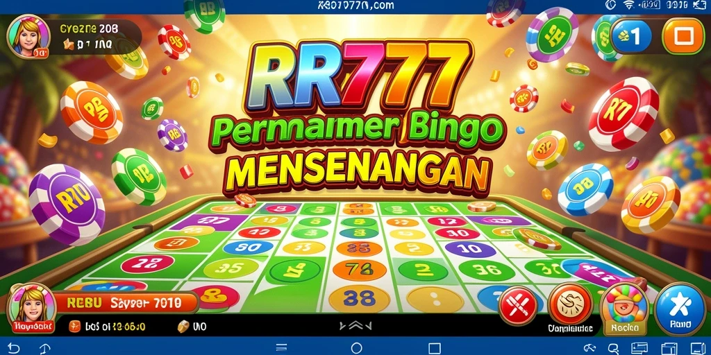 Tampilan gameplay Bingo yang seru dan interaktif di RR777.