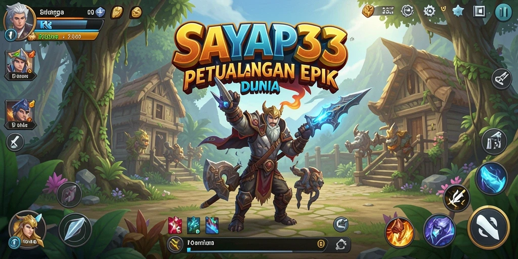 Tampilan menarik dari gameplay petualangan RPG yang intens.