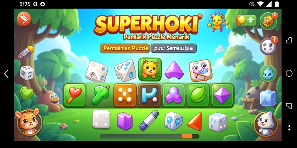 Tangkapan layar gameplay <strong>SUPERHOKI</strong> yang menampilkan tantangan Puzzle yang seru.