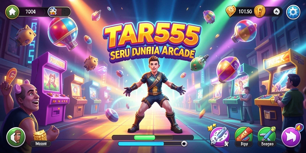 Tampilan gameplay TAR555 yang penuh aksi dan seru.