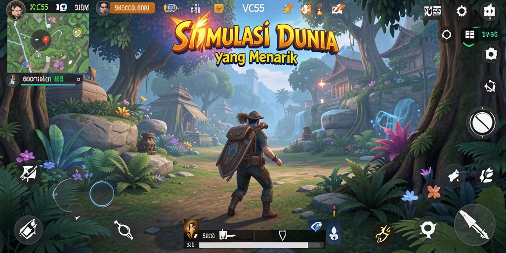 Screenshot VC55 menampilkan gameplay yang mendalam dan interaktif.