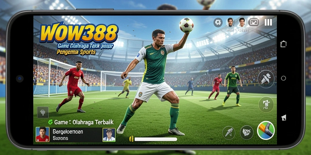Screenshot utama WOW388 menampilkan aksi seru dalam permainan olahraga.